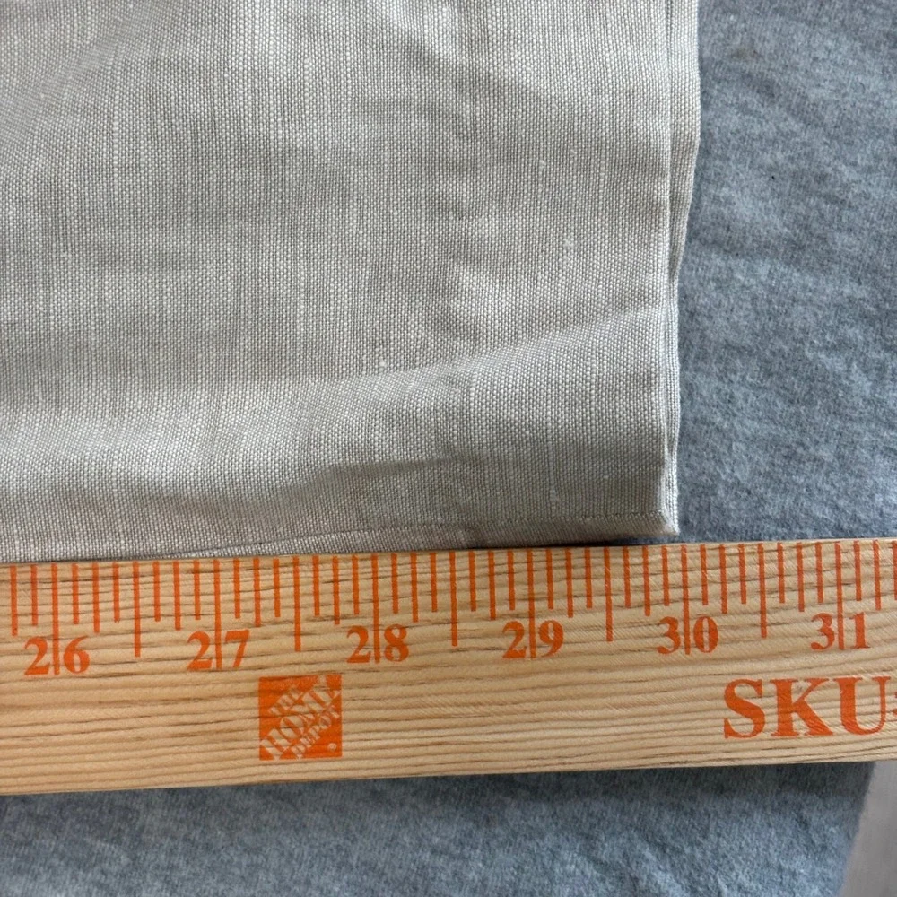Cubavera Mens 34x30 Linen Blend Flat Front Dress Pants Beige Tan SU 34331